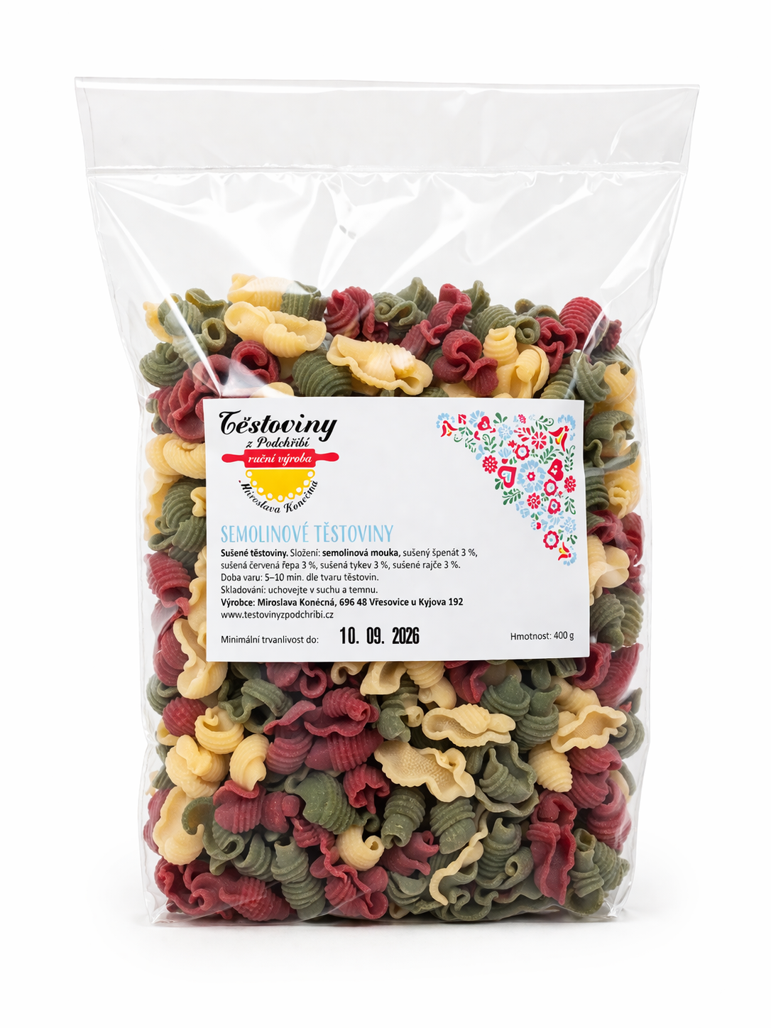 Semolinoví šnečci trio mix 400g