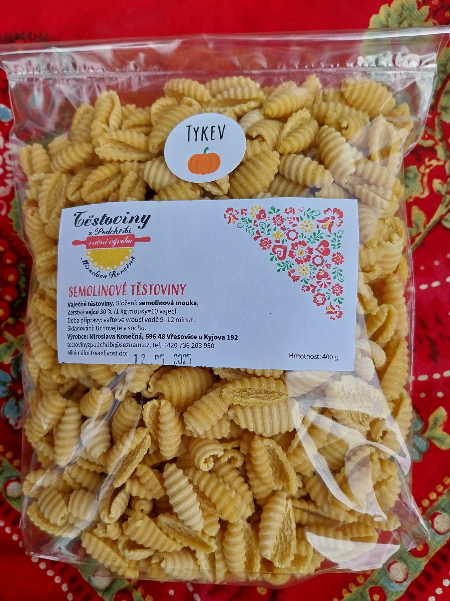 Semolinové Mušle dýňové 400g