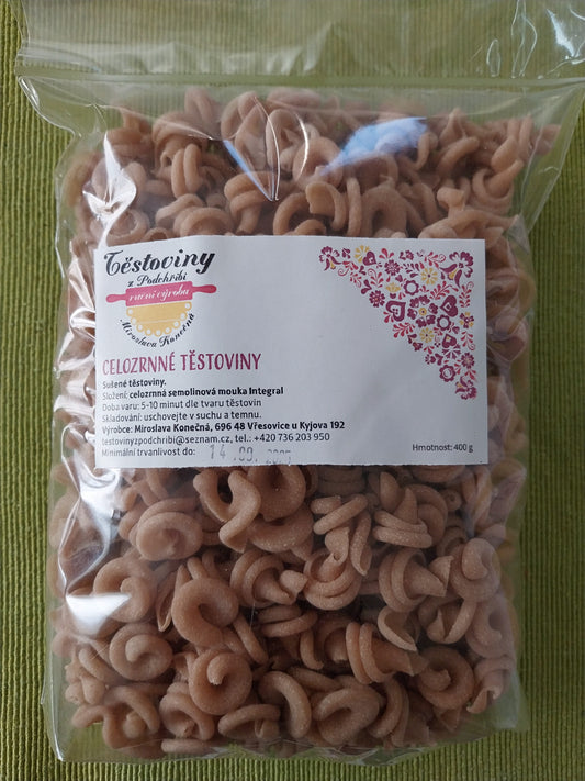 Celozrnné semolinové trotolle 400g