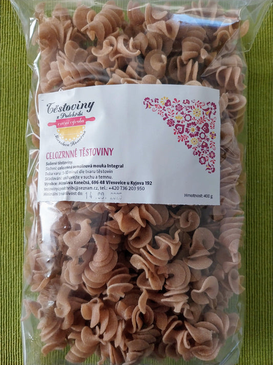 Celozrnné semolinové fussilli 400g