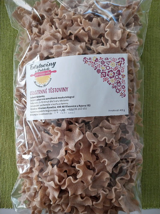Celozrnné semolinové fleky 400g