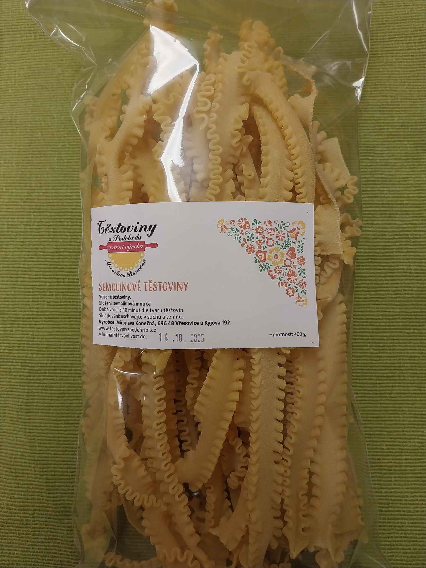 Semolinové mafaldine 400g