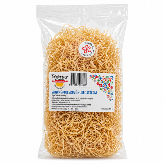Polévkové vaječné nudle střední 500g