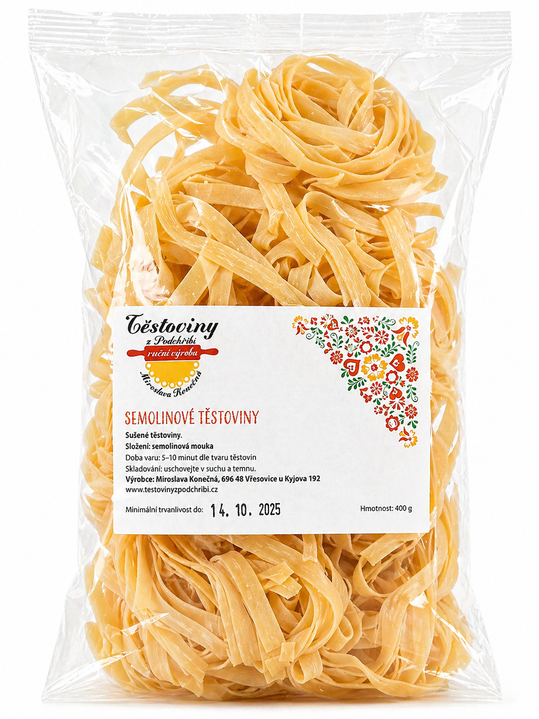 Semolinové tagliatelle 400g