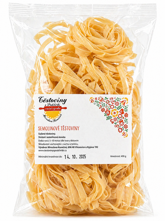 Semolinové tagliatelle 400g