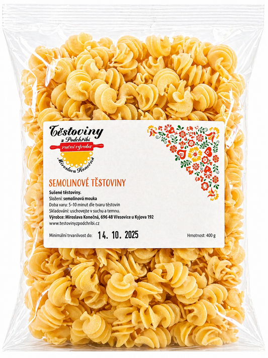 Semolinové fusilli 400g