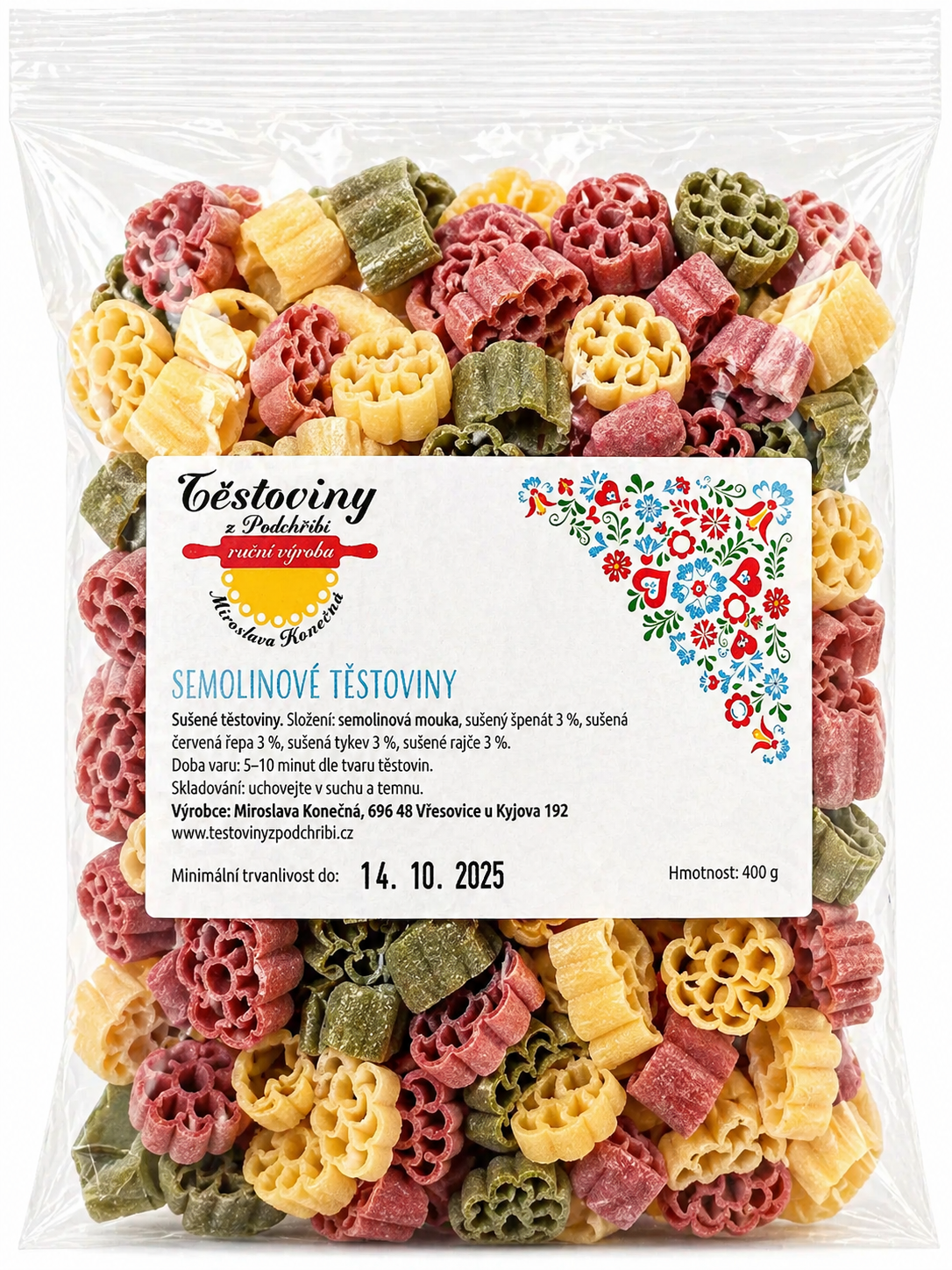 Semolinové hrozny mix 400g